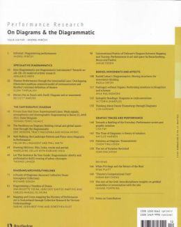 Back cover of Performance Research: Volume 27 Issue 8 - On Diagrams & the Diagrammatic